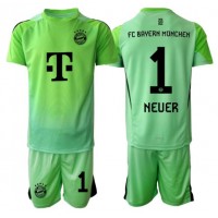 Stroje piłkarskie Bayern Munich Manuel Neuer #1 Bramkarskie Koszulka Podstawowej dla dzieci 2025-26 Krótki Rękaw (+ szorty)